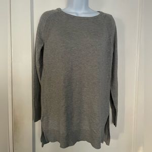 Ann Taylor Gray Tunic Sweater